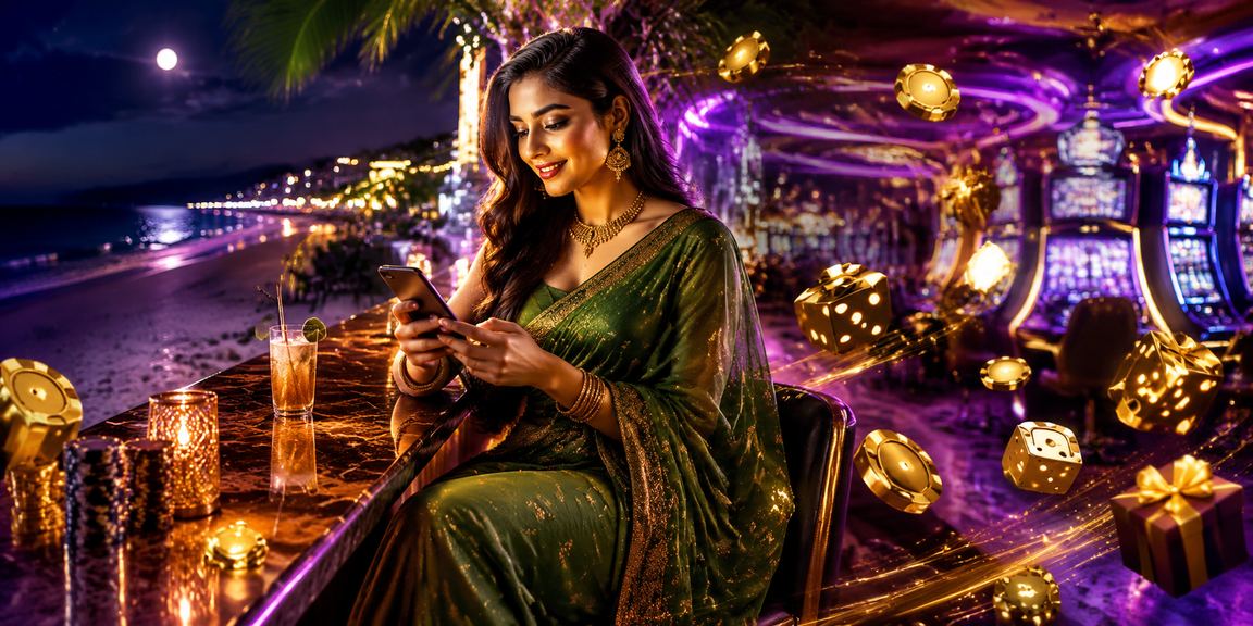 কক্সবাজারে মোবাইলে ক্যাসিনো গেম উপভোগ করছেন একজন বাংলাদেশি নারী
