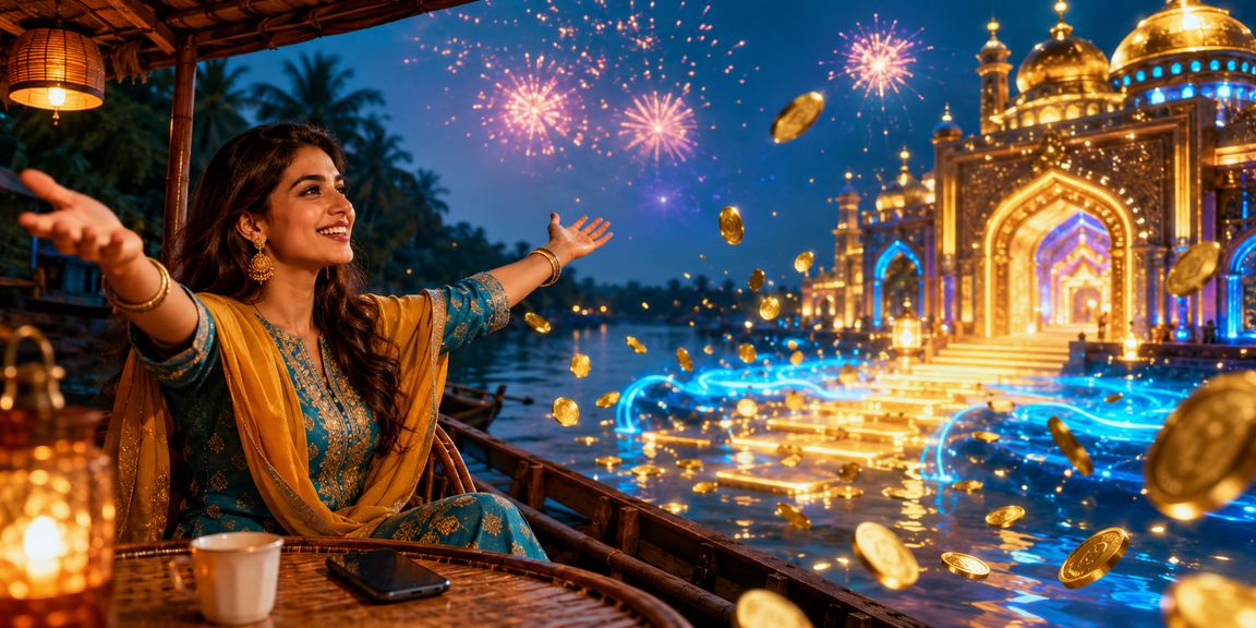 সুন্দরবন অঞ্চলে মোবাইলে 3dmark ক্যাসিনো গেম উপভোগ করছেন একজন ব্যবহারকারী